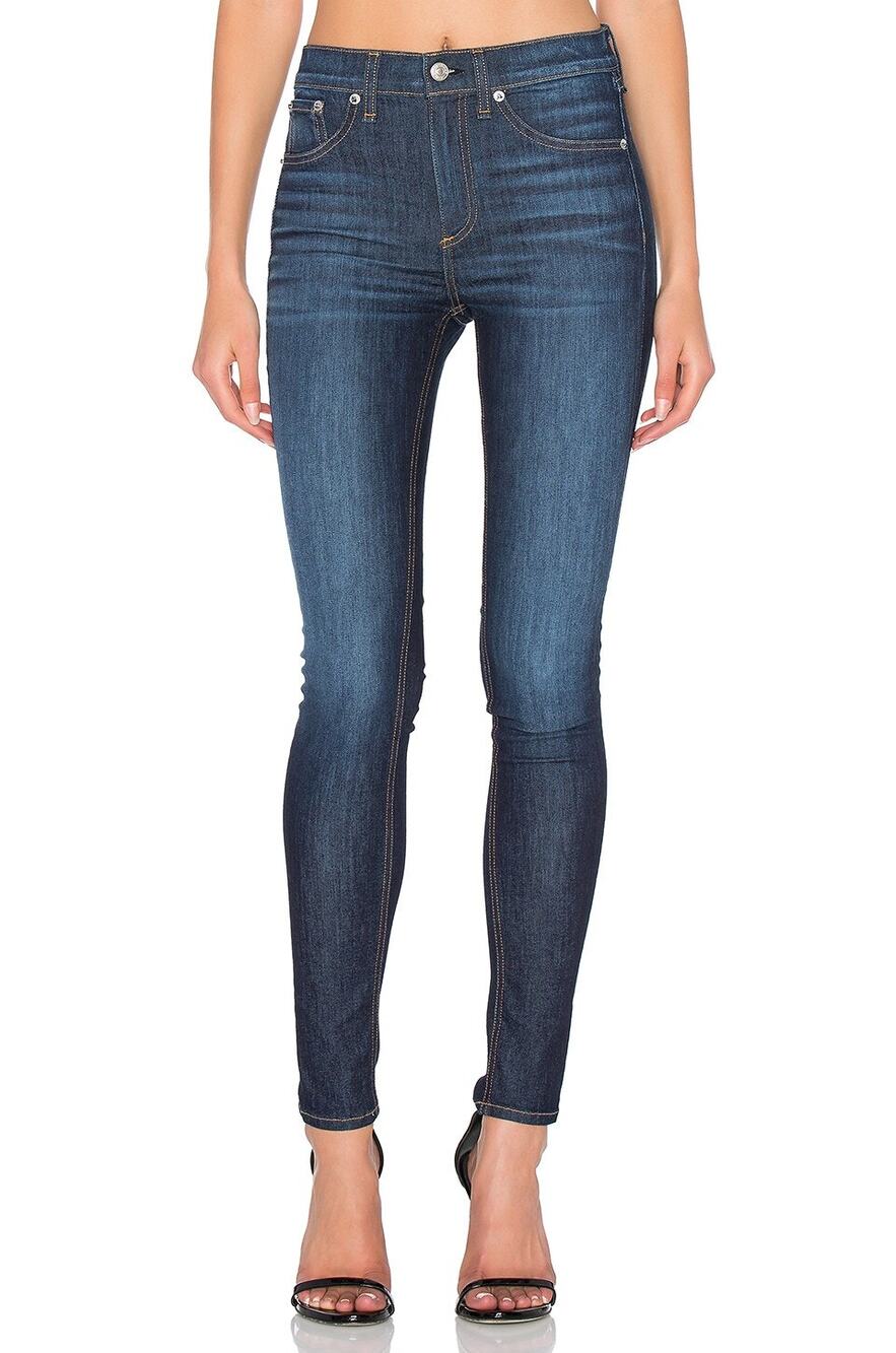 Rag & Bone New York 10 Inch Ankle Skinny Jeans Arlington Blue Women's Size 23